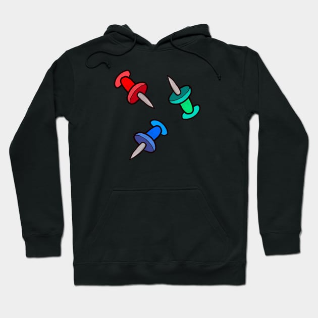 Push pins Hoodie by Miruna Mares